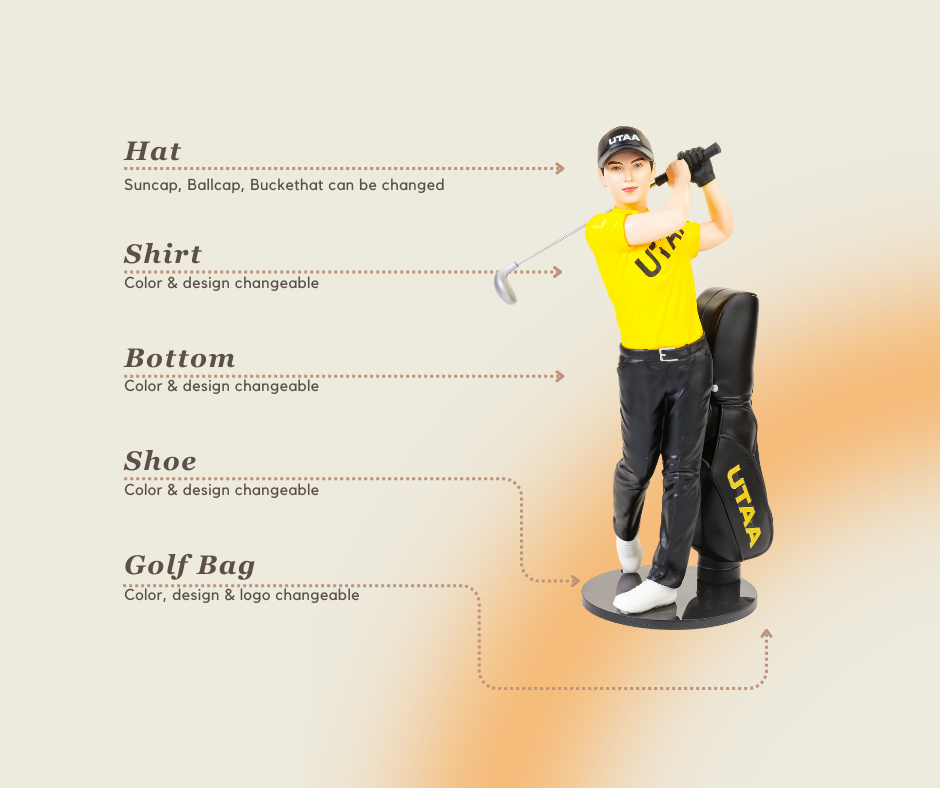 14cm Golf Figure